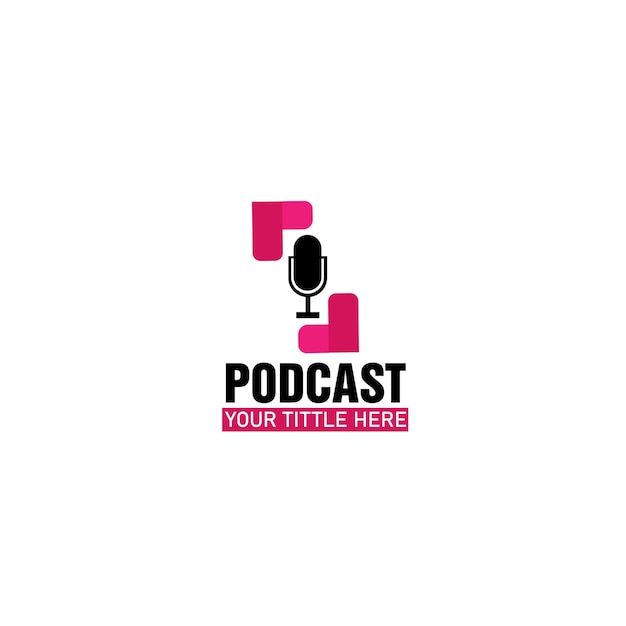 Podcast vector de logotipo eps archivo creador de logotipo gratuito en línea