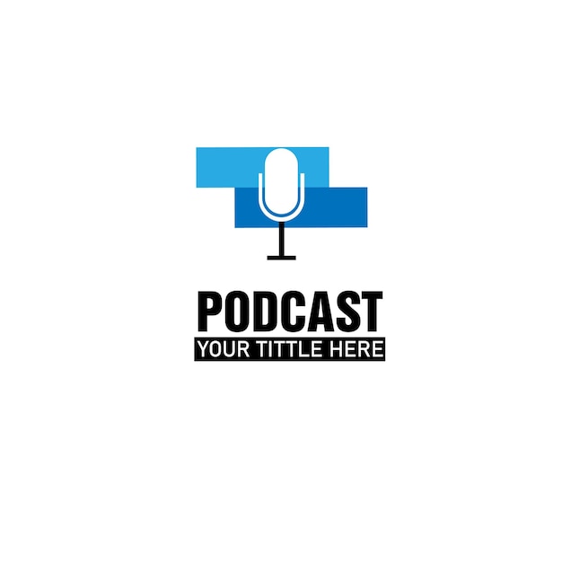 Podcast vector de logotipo eps archivo creador de logotipo gratuito en línea