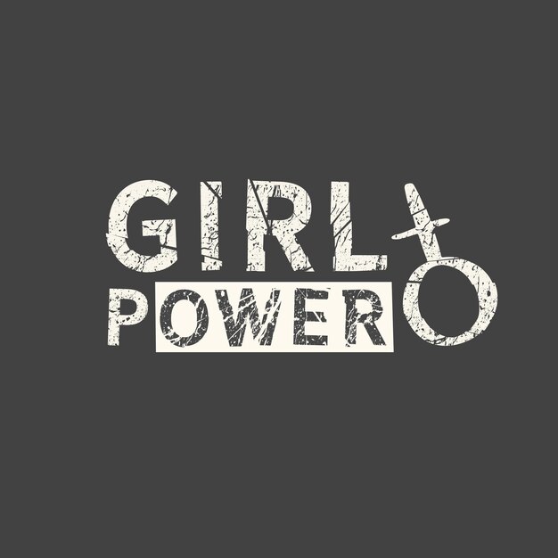 Poder femenino Feminismo cita mujer lema motivacional Frase feminista para carteles, camisetas y tarjetas