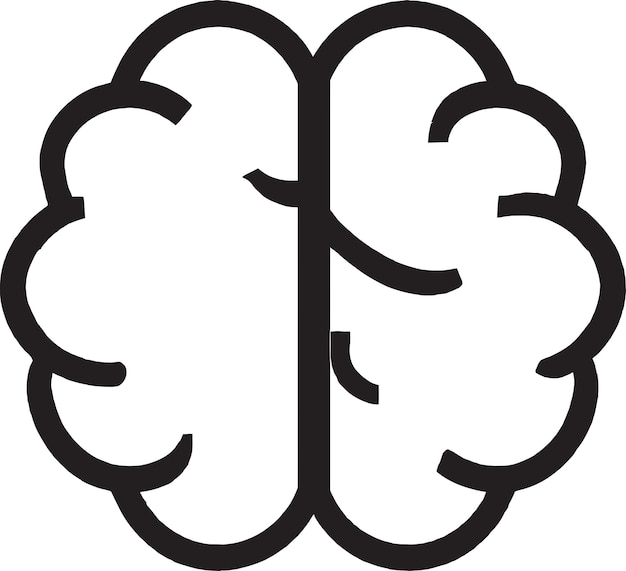 El poder de la imaginación Human Mind Emblem Vector Logo