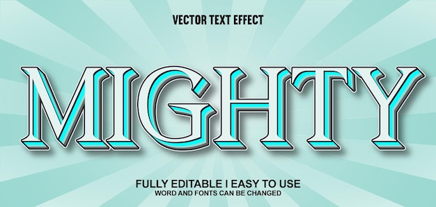 Poderoso efecto de texto vectorial 3D editable