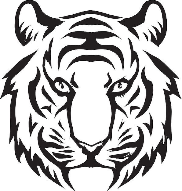Poderoso emblema de tigre