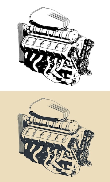 Poderoso motor con turbocompresor