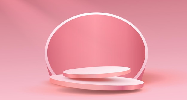 Podio de escenario con escena de podio de escenario de iluminación con vector de fondo de elemento de decoración de premio
