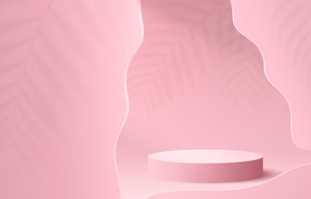 Podio de escenario con escena de podio de escenario de iluminación con vector de fondo de elemento de decoración de premio