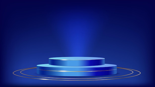 Podio de lujo para la ceremonia de premiación y premios