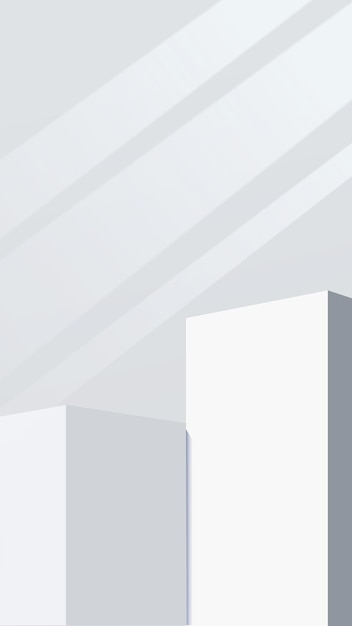 Podio minimalista para presentación de producto.