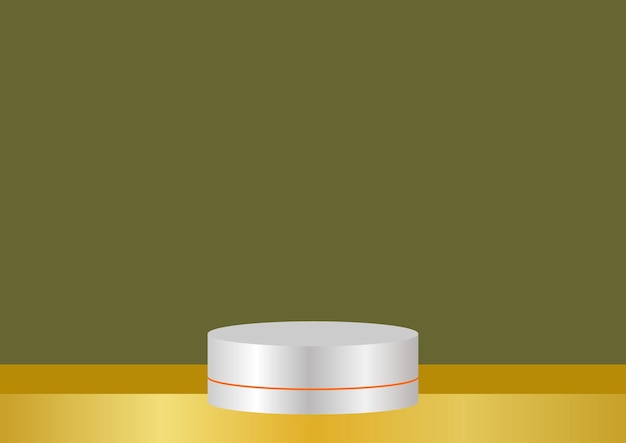 un podio de plata para el producto pieza por pieza