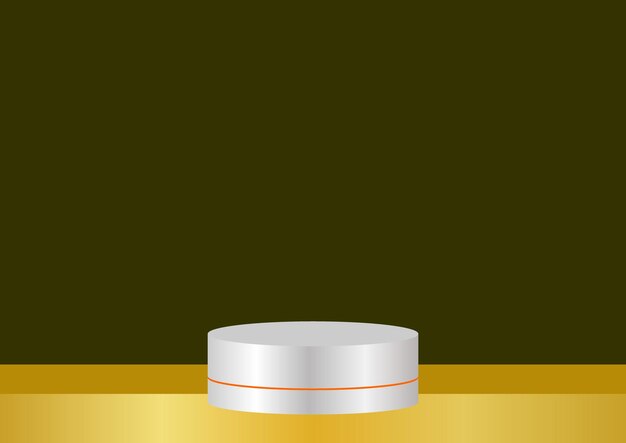 un podio de plata para el producto pieza por pieza