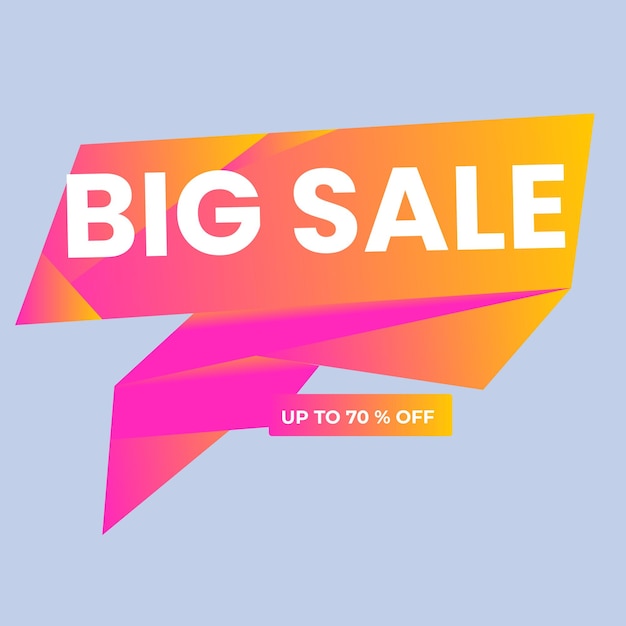 Podio de venta de descuento colorido Composición de oferta especial Ilustración vectorial