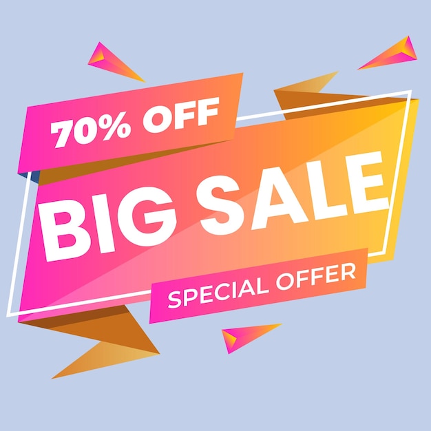 Podio de ventas de descuento colorido Composición de ofertas especiales Ilustración vectorial