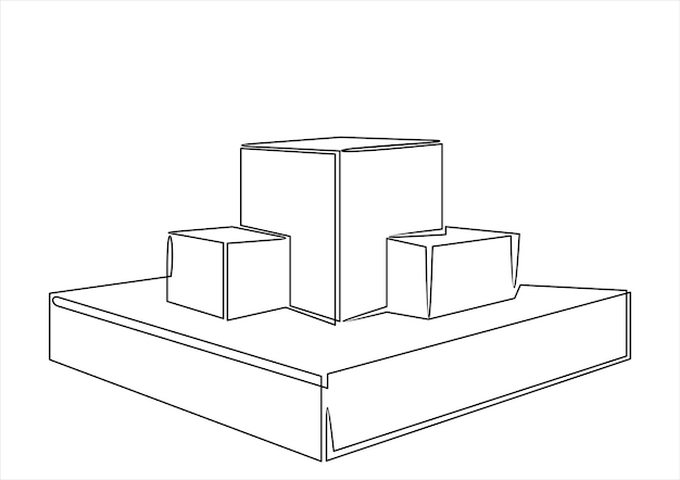 Podios cuadrados o escenarios Perfectos para demostrar su producto
