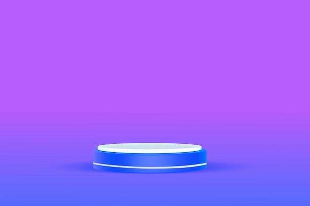 Podium 3d para producto con efecto de arcilla limpia