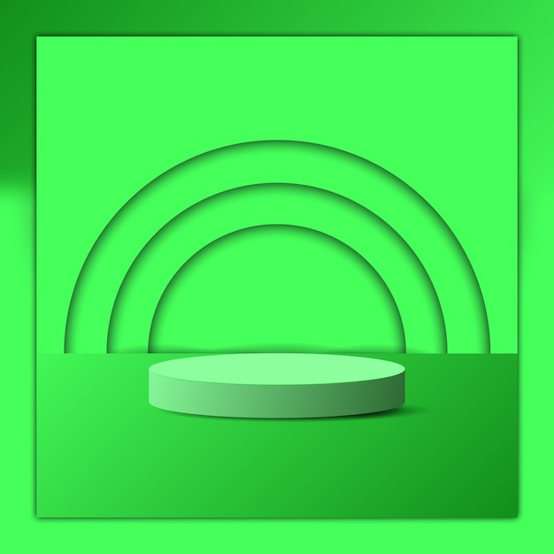 Podium verde para los productos