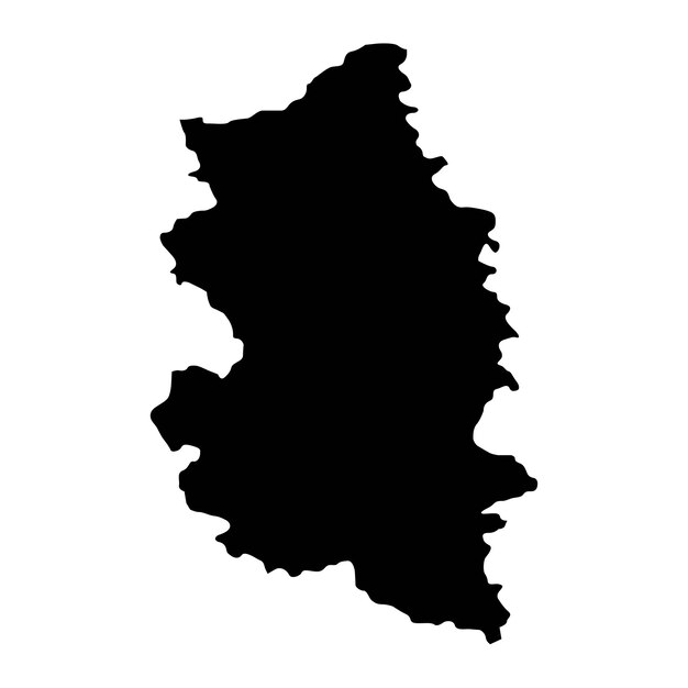 Podunavlje distrito mapa distrito administrativo de Serbia ilustración vectorial