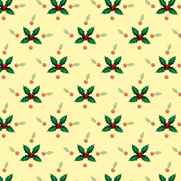 Poinsettia con patrón