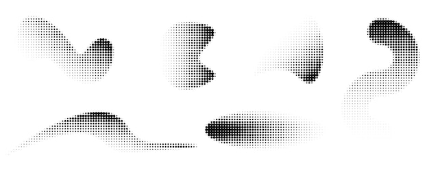 Pointillismo patrón de gradiente de medio tono en estilo dotwork Dotwork elementos de grano fluido de ruido abstracto