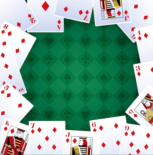 Poker cartas diamantes juego de apuestas casino juegos de azar