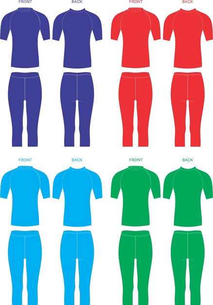Polainas y camisas de mujer Ilustraciones Mock ups