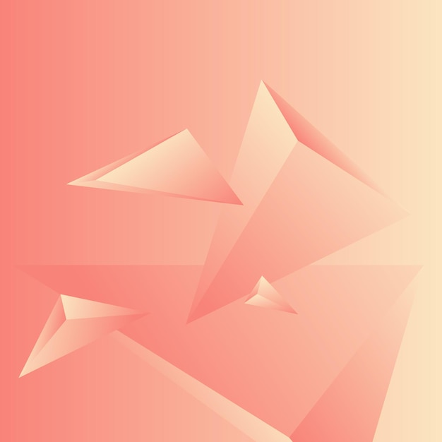 Polígono, colorido abstracto, dólar de arena, ilustración de vector de fondo de papel tapiz degradado de coral