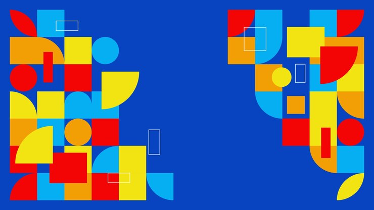 Vector polígono colorido plano formas geométricas diseño abstracto patrón papel tapiz fondo blog banner