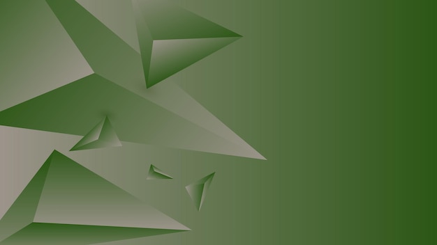 Polígono, verde abstracto, ilustración de vector de fondo de papel tapiz degradado gris pardo