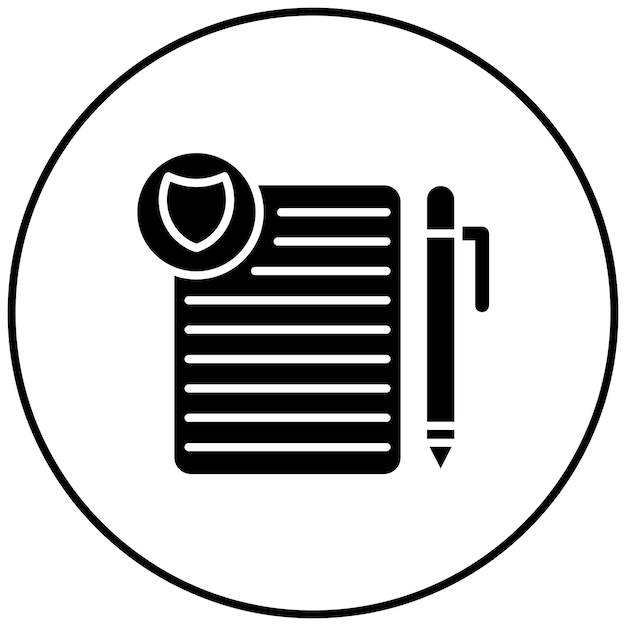 Política de privacidad Imagen vectorial de icona de plantilla Puede utilizarse para el RGPD