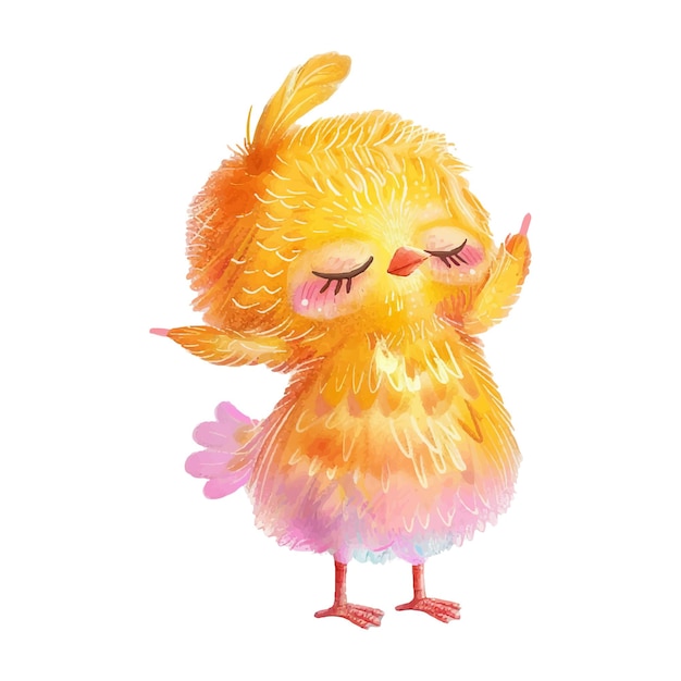 el pollo dabbing pose fondo blanco 6