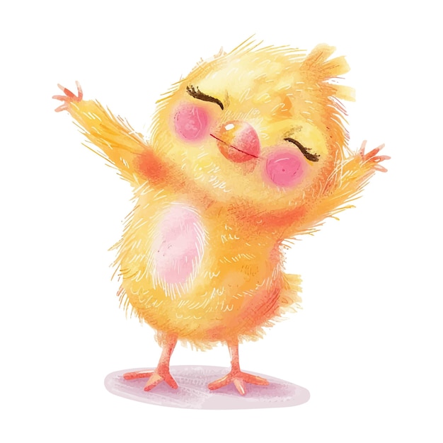 el pollo dabbing postura de fondo blanco 17