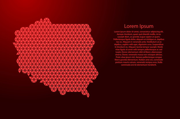 Polonia mapa resumen esquemático de triángulos rojos