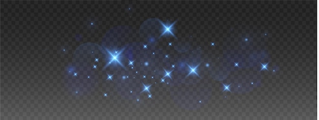 Polvo azul polvo navideño bokeh brillante confeti luz y brillo superposición de textura para su diseño