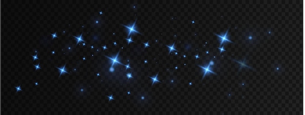 Polvo azul polvo navideño bokeh brillante confeti luz y brillo superposición de textura para su diseño