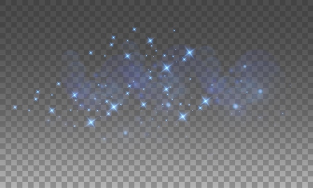 Polvo azul polvo navideño bokeh brillante confeti luz y brillo superposición de textura para su diseño