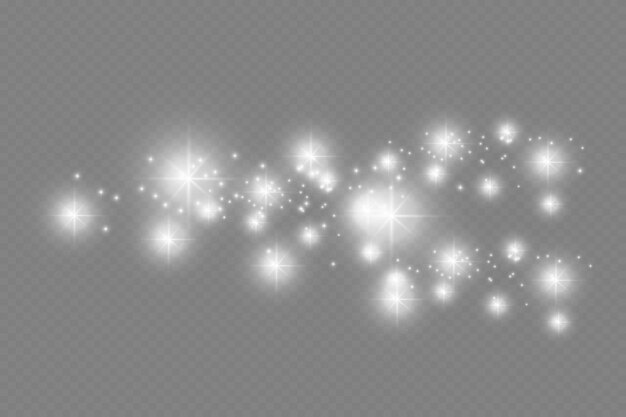 El polvo chispea y las estrellas doradas brillan con una luz especial.