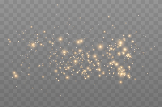 Polvo dorado luz png Bokeh luz luces efecto fondo Navidad polvo brillante fondo