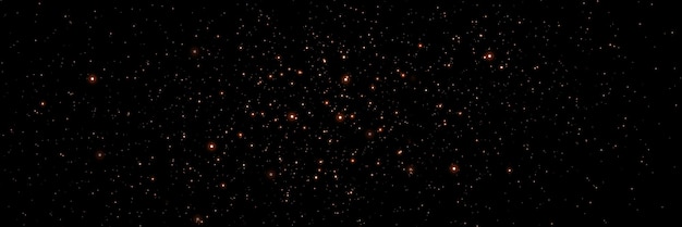 El polvo dorado de Navidad, las chispas amarillas y las estrellas doradas brillan con una luz especial.