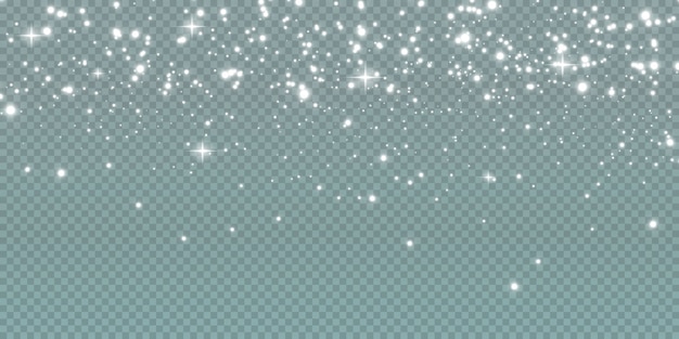 Polvo mágico brillante, partículas de polvo brillantes y estrellas. Efecto mágico