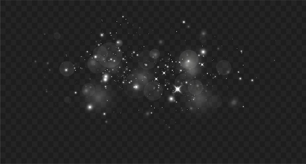 El polvo de Navidad brilla bokeh confeti luz y brillo superposición de textura para su diseño festivo