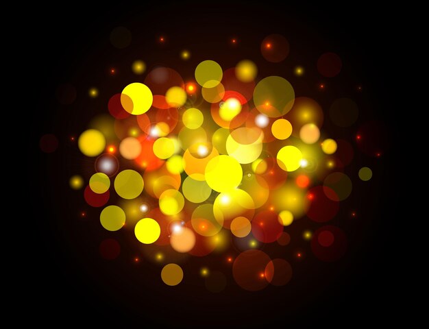 polvo de oro luz png. Fondo de efecto de luz de luz bokeh. Partículas de polvo mágico espumoso. brillo bokeh