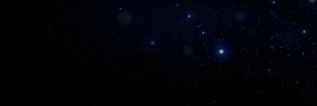 El polvo con un resplandor chispas y las estrellas brillan con una luz especial