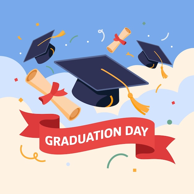 Pomp y orgullo Una feliz celebración del día de la graduación