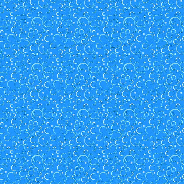 Vector pompas de jabón de fondo transparente sobre un fondo azul