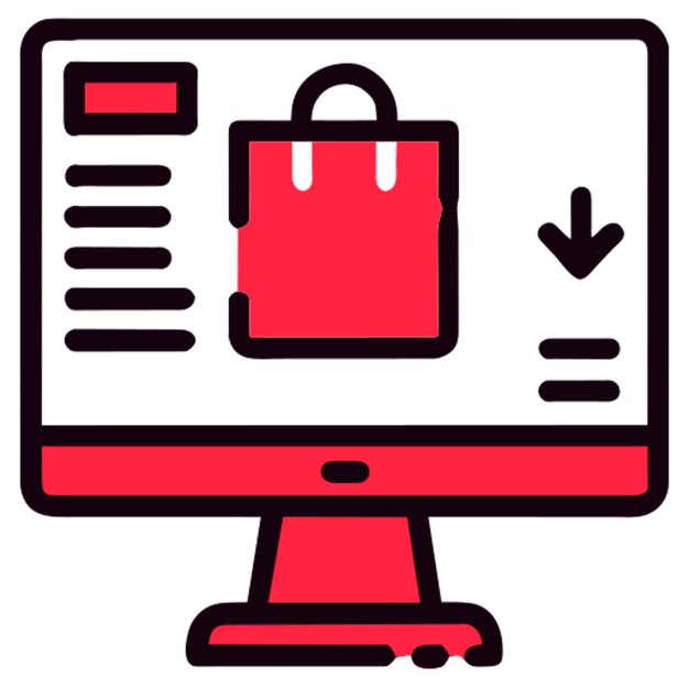 pop up productos sugerencia icono contorno de colores