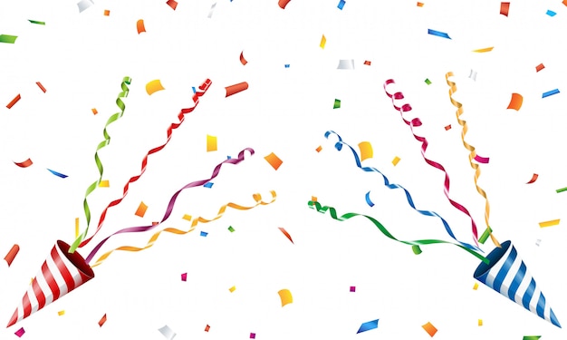 Popper explosivo con confeti y serpentina