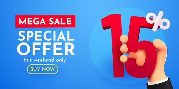 Porcentaje de descuento en las ventas de mano Porcentaje del descuento de la oferta especial