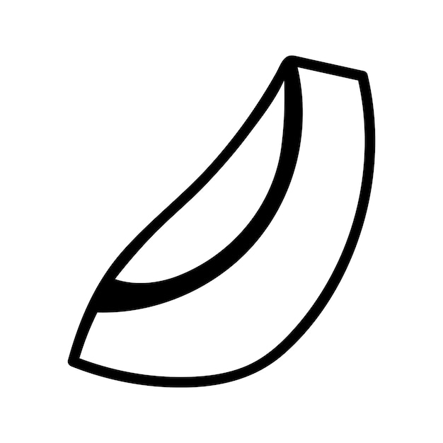 Porción de aguacate de verano dibujo a mano dibujo de dibujos animados de frutas