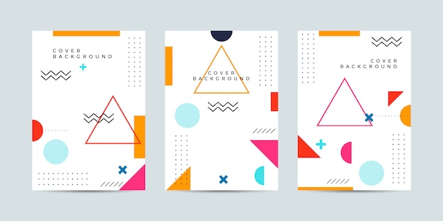 Portada abstracta de Memphis