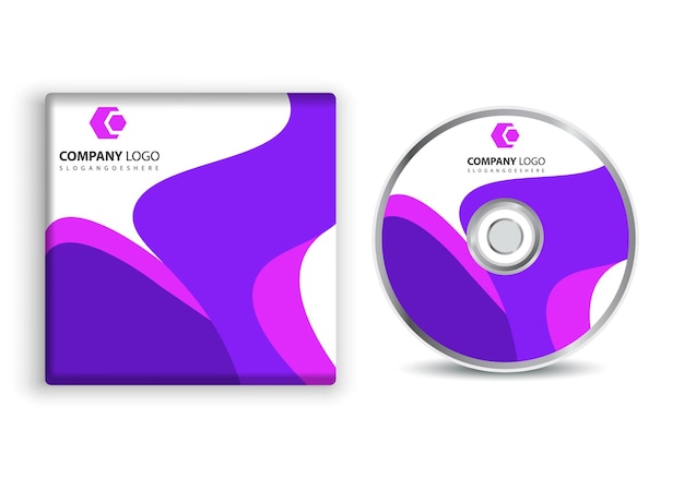 portada de CD púrpura y púrpura con un logotipo púrpura en ella