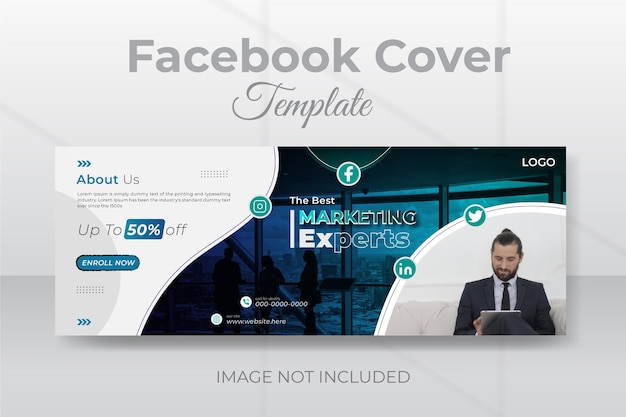 Vector portada creativa de redes sociales de facebook o plantilla de banner web de instagram