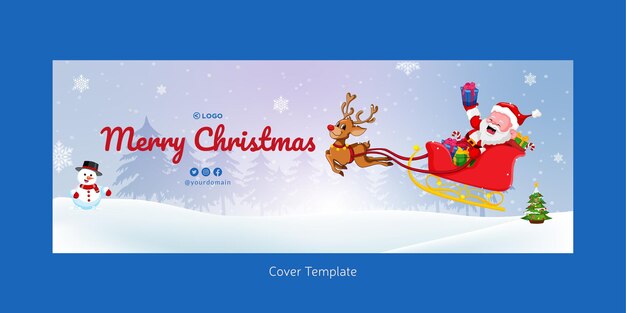 Portada del diseño de la plantilla Feliz Navidad